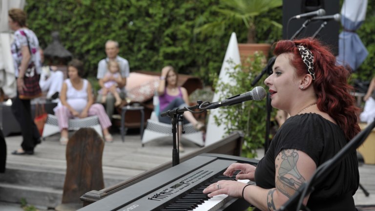 Davina and The Vagabonds au Sierre Blues Festival